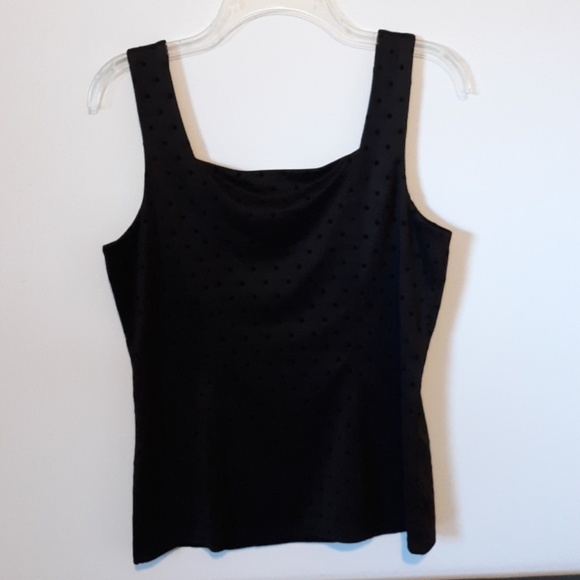 WHBM Black Polka Dot Tank Top, size M - Picture 3 of 4